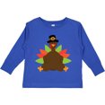 thumbnail image 3 of Inktastic Thanksgiving Pilgrim Turkey Boys or Girls Long Sleeve Toddler T-Shirt, 3 of 5