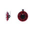 thumbnail image 2 of Hella Klaxon 003399801 un 500 Hertz Ton Haut/un 300 Hertz Ton Bas Corne; 118 Décibels; 12 Volts/5,5 Ampères; Rond de 4,7 Pouces; Noir avec Grille Rouge; Acier, 2 of 4