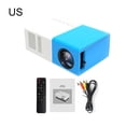 thumbnail image 4 of facefd Professional Practical Projector 480x360 Pixels Audio Mini LED Projectors Small 1080P Entertainment Media Player Blue US Plug, 4 of 5
