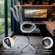 thumbnail image 4 of MAGMALIFE Silla de Oficina Stilla Ergonómica con Reposacabezas, Respaldo de Malla Transpirable, Altura e Inclinación Ajustables, Reposabrazos Abatibles y Ruedas 360° Silenciosas, Soporta 150kg (Gris), 4 of 8