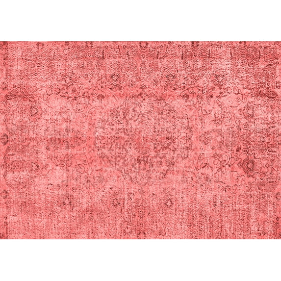 Ahgly Company Indoor Rectangle Abstract Red Contemporary Area Rugs, 3' x 5'