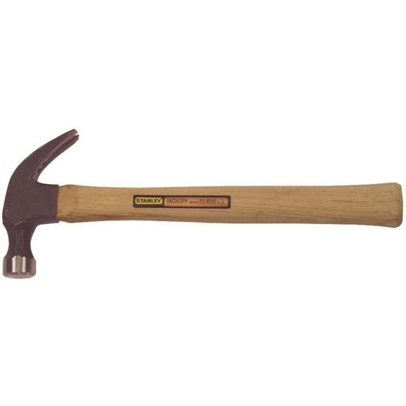 Stanley 51-616 WOOD-HANDLED NAIL HAMMER 16 OZ