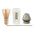 thumbnail image 4 of yotijay Handmade Matcha Ceremony Set Matcha Bamboo Whisk Ceramics Matcha Whisk Holder Light Green, 4 of 9