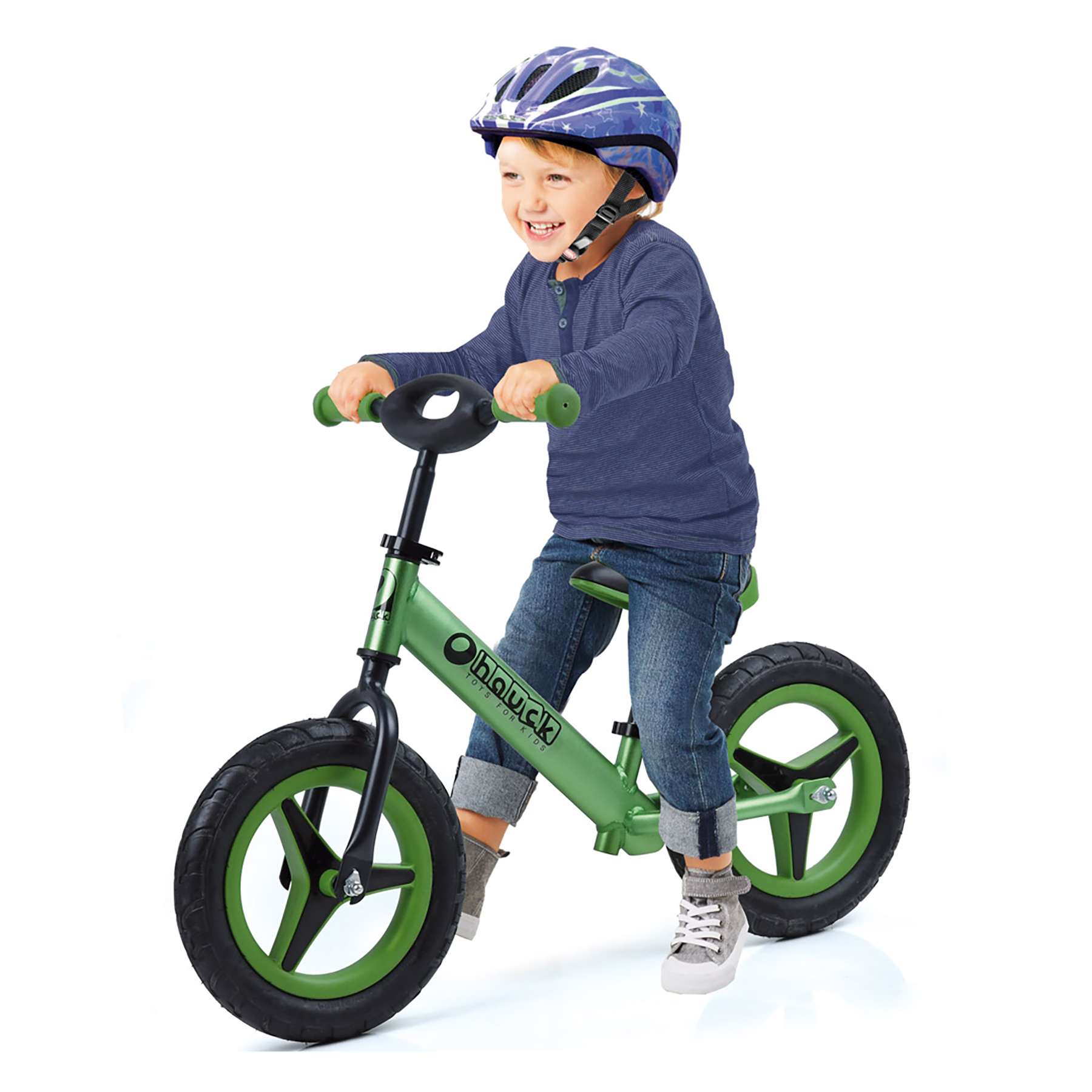 Hauck Aluminum Rider Balance Bike- Green - image 3 of 4