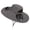 Gray, variant on Men Mesh Solar Fisherman Fan Hat, USB Rechargeable Strong Wind Cooling Sun Protection Bucket Hat, Breathable Ventilated Outdoor Summer Hat for Fishing Gardening Hiking