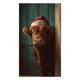 thumbnail image 1 of Letrero decorativo para puerta con vaca y muñeco de nieve Tapiz decorativo Cortina para puerta de fiesta Tapiz Letrero para puerta Fiesta, 1 of 6