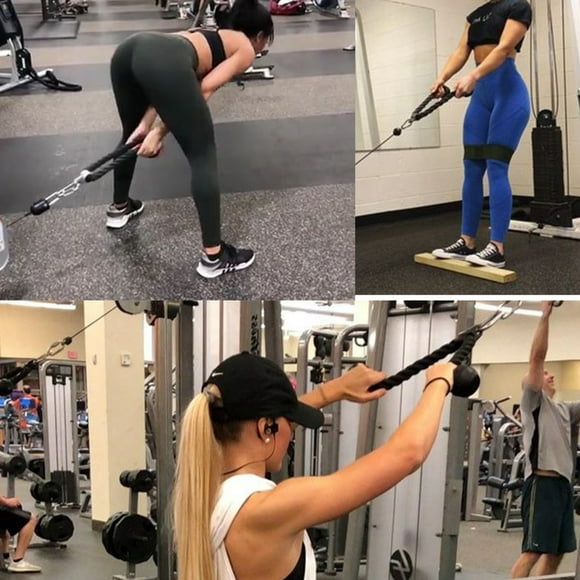 Tricep Rope Heavy Duty Abdominal Crunches Cable Pull Down Laterals Biceps Muscle Training Fitness Body Building Gym Pull Rope