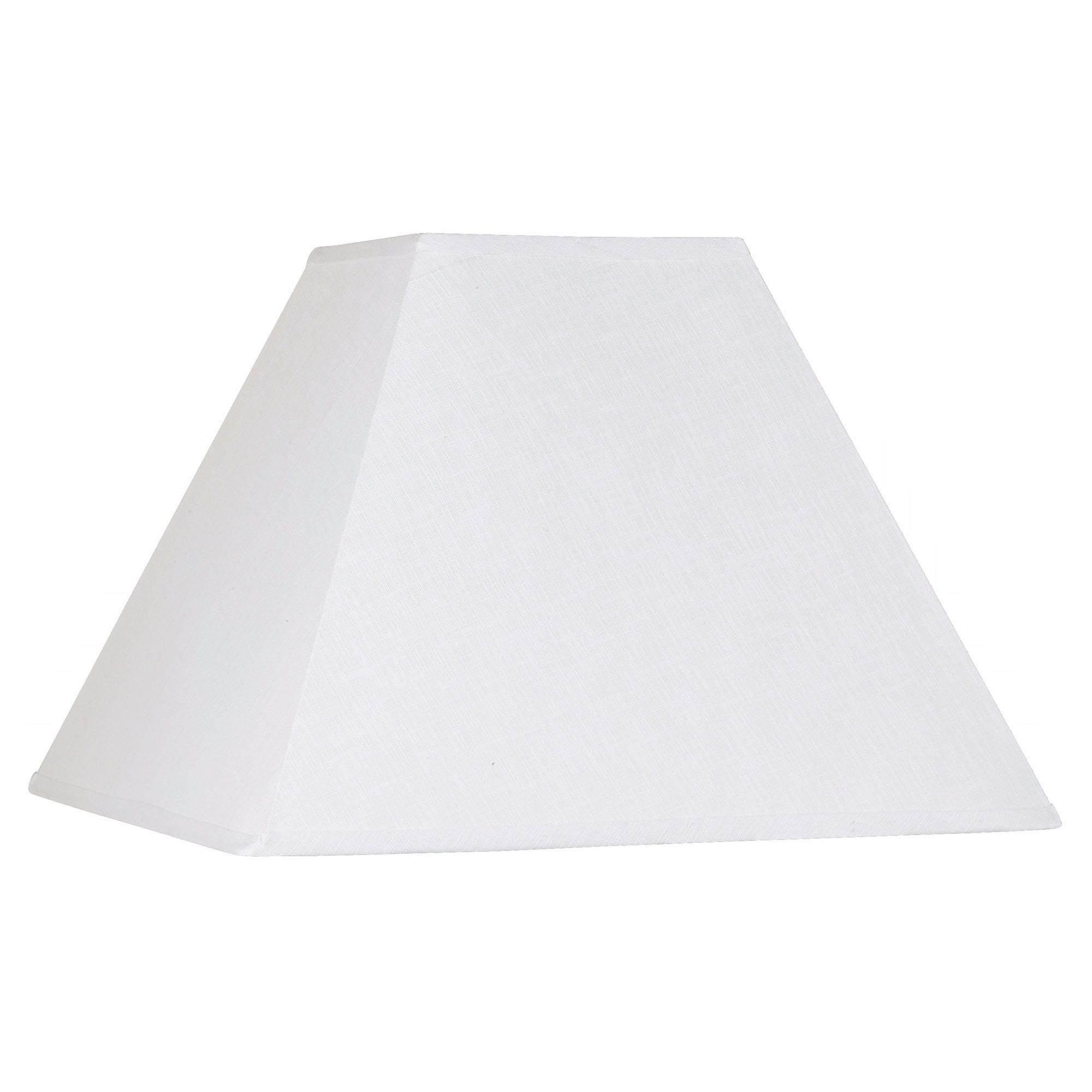 Brentwood White Linen Square Lamp Shade 7x17x13 (Spider)