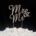thumbnail image 1 of Tian Sweet 33014-MM 2.0 oz Gay Mr & Mr Cake Topper - Silver, 1 of 1