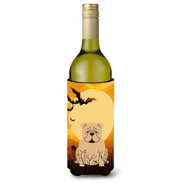 Halloween Bulldog Anglais Faon Bouteille de Vin Beverge Isolant Câlin