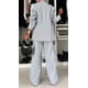 thumbnail image 2 of Conjuntos de pantalones casuales para mujer, abrigos de manga larga con solapa holgada y retazos, pantalones rectos, trajes para mujer, otoño e invierno 2024, prendas de abrigo para mujer, 2 of 6