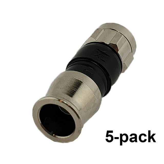 Conectores de Compresión de Cable PPC EX59PLUS RG59 Paquete de 5