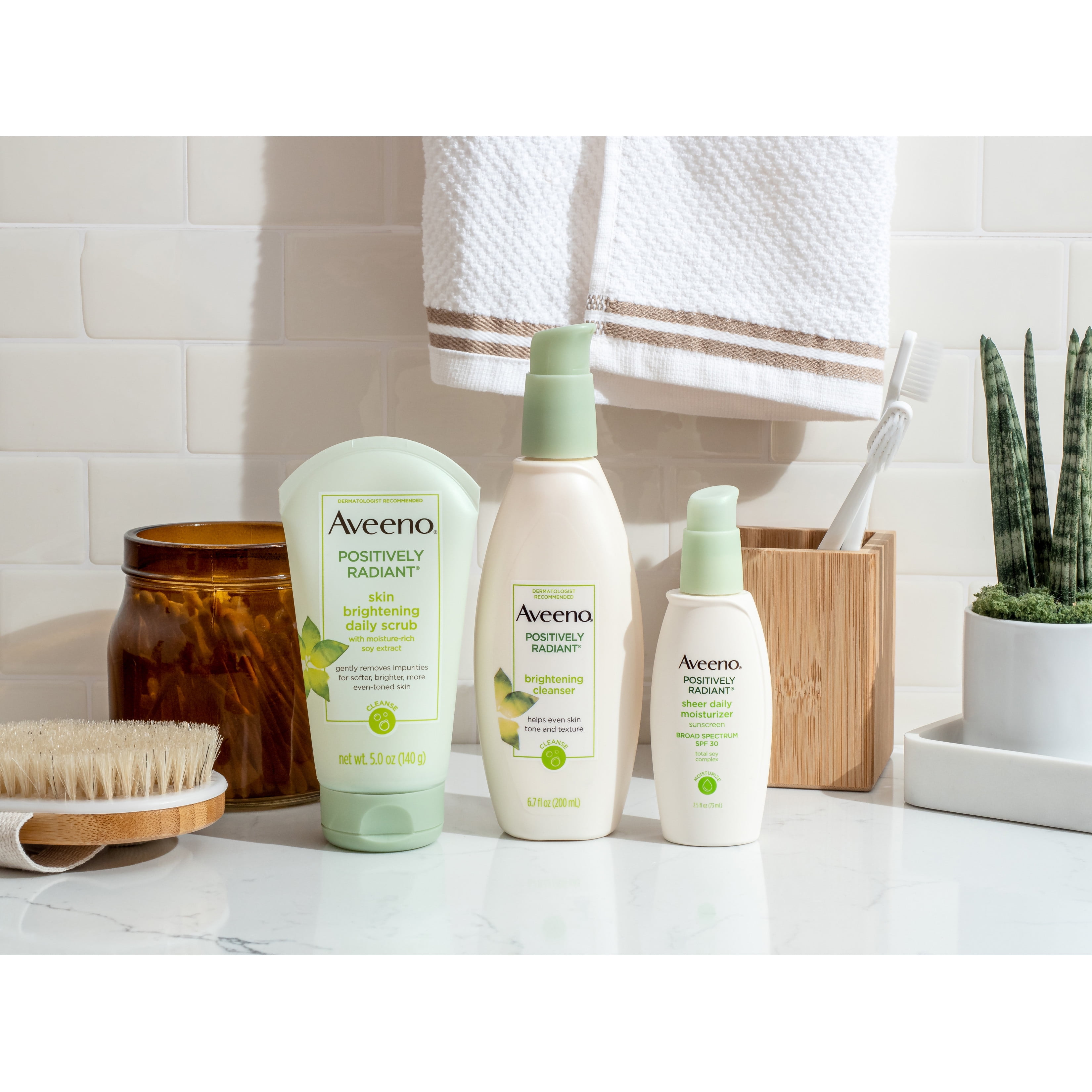 Download Aveeno Positively Radiant Liquid Facial Cleanser All Skin Types Hypoallergenic 6 7 Fl Oz Walmart Com Walmart Com PSD Mockup Templates