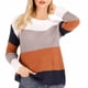 thumbnail image 2 of Suéteres para mujer Suéteres de otoño Cuello redondo Moda Manga larga Color a juego Tops sueltos Blusa de punto Odeerbi  ODB-5, 2 of 5