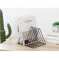thumbnail image 2 of Magazine Rack Modern Magazine Rack Magazine Holder Bookshelf Magazine Collector Shelf Magazine Rack Made of Metal (Black), 2 of 4