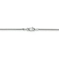 thumbnail image 4 of 14K White Gold 1.2mm Solid Diamond Cut Spiga Chain 18 Inch, 4 of 5