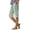 Army Green, variant on Womens Summer Casual Striped Linen Shorts Elastic Waist Straight Wide Leg Beach Lounge Shorts with Pockets