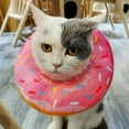thumbnail image 2 of Adjustable Cat Recovery Collar Cone Soft, Donut Cat Cat E-Collar Cones Elizabethan Collar After Surgery for Kittens, 2 of 9
