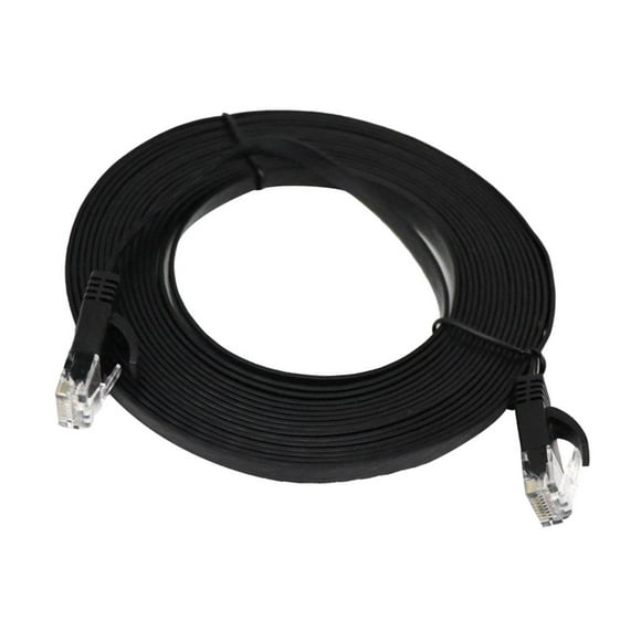 Cable de red LAN de plástico RJ45 Cat6, cable de conexión Ethernet plano UTP 2 metros