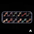 thumbnail image 1 of Bilqis Deals Long Boxed Oblong Oval Oound Oorder Manicure Ornament, 1 of 2