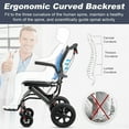 thumbnail image 2 of WEYRAL Transport Wheelchairs for Adults, Lightweight Transport for Traveling, 20lbs Portable Folding Wheelchair for Senior Support 220lbs, 2 of 8