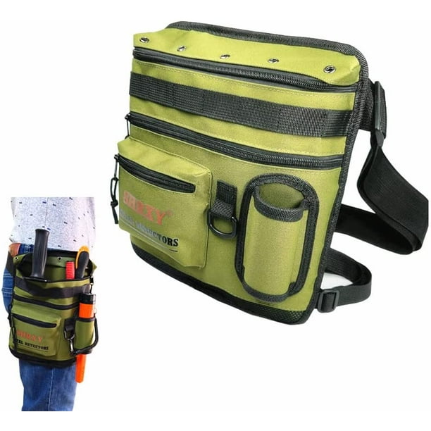 shrxy Metal Detector Pouch Bag Digger Waist Pack All Terrain Dig Pouch
