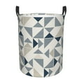 thumbnail image 2 of YFYANG Waterproof Laundry Hamper, Triangle Striped Abstract Pattern Laundry Basket Oxford Fabric with Handle Foldable, S, 2 of 8