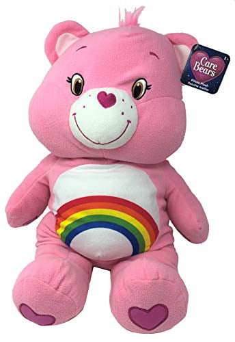 Care Bears Plush Pillow Pink Square Pillow Birthday Gift Cheer Rainbow Easter 