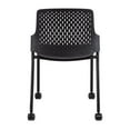 thumbnail image 4 of Next Stack Chair with Casters in Black - 21.88"L x 22"W x 33"H, 4 of 5