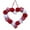 D, variant on Gaiwos Valentine's Day Heart Wreath for Front Door 9.45 inches, Plush Pom Pom Heart Ornament, Romantic Fluffy Love Heart Valentines Day Decoration for Wedding Home Decor
