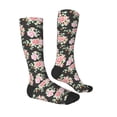 thumbnail image 3 of Daiia Sports Socks Rose Flowers Printed Novelty Crew Socks for Men Women Knee High Socks Cotton Socks Soft & Breathable Support Unisex Socks, 3 of 9