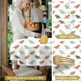 thumbnail image 5 of Dinosaur and Silhouette White Pattern Round Tablecloth 60"x60", Wrinkle Resistant Wipeable Table Cover for Kitchen Dining Room Picnic Patio and Party, 5 of 6