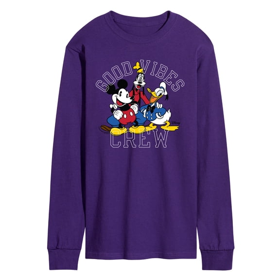 Disney - Good Vibes Crew - Men's Long Sleeve Graphic T-Shirt