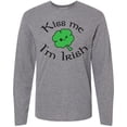 thumbnail image 3 of Inktastic Kiss Me I'm Irish Long Sleeve T-Shirt, 3 of 5