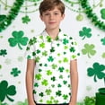 thumbnail image 2 of XAOFW Boy's T-Shirts St Patrick's Day Print Short Sleeve Round Neck Kids Casual T Shirts Everyday Wear Relaxed Fit Tee Shirt Home Lounging Soft Breathable Children Top, 2 of 6