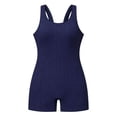 thumbnail image 4 of Baby Swimsuit Girl's Comfortable One Piece Swimsuits with Upf Sun Toddler Girl Bathing Suit Navy 9-10 Y, 4 of 5