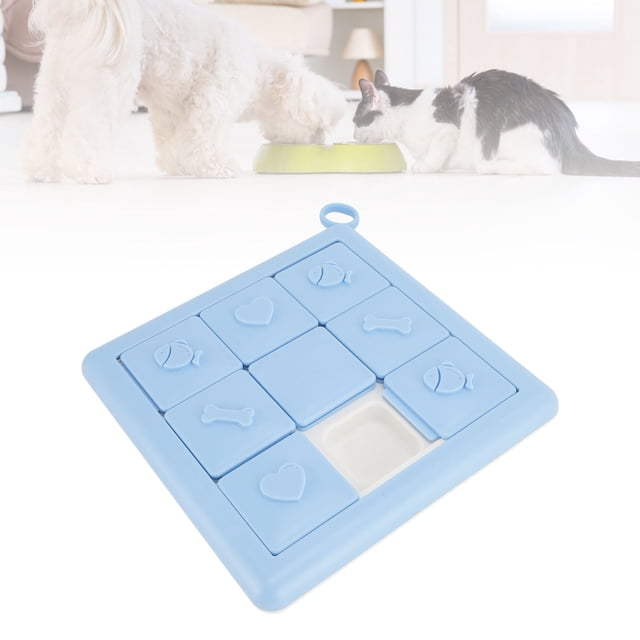 Interactive Puzzle Feeder, Slow Feeder Bowl, Brain Development Toy for Dogs and Cats with Food Reward System, Dog Puzzle Toy for IQ Training and Skill Development