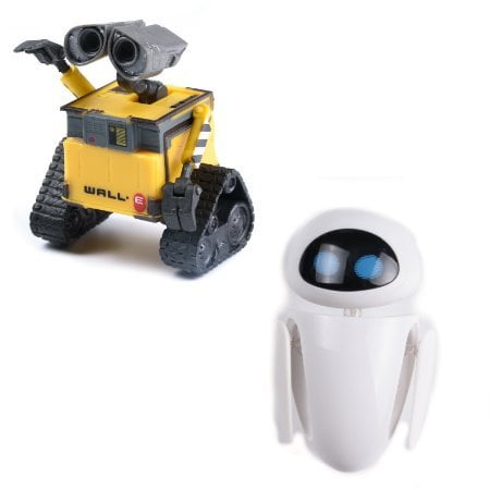Prannoi Set Of 2pcs Disney Pixar Wall E And Eee Vah Eve Mini Action Figures In Box Walmart Com Walmart Com