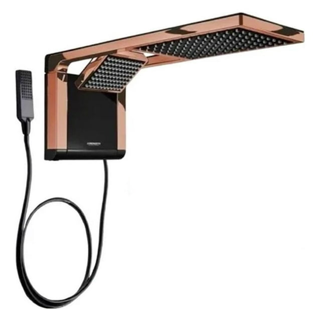 Regadera Eléctrica Lorenzetti Acqua Duo Rose Gold 6800w 220v Lorenzetti Duo