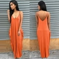 thumbnail image 2 of Robe Longue Maxi Boho pour Femmes Grande Taille, Dos Nu, Été, Plage, Combinaison Décontractée Sans Manches, 2 of 2