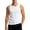 A White, variant on Compression Shirt Men Men's Compression Tank Sleeveless Casual Fitness Sports Running Men's Crew Neck Patchwork Ribbed Knit Ribbed Sleeveless Jacket Solid Color Top White M
