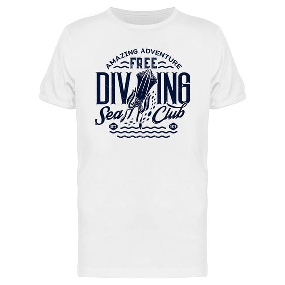 Free Diving Club T-Shirt Men -Image by Shutterstock, Male Medium