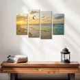 thumbnail image 2 of Elephant Stock Caribbean Kitesurfing Wall Art - Horizontal Multi Panel Canvas - Living Room Wall Decor - Sports Multi Panel - Blue And Brown Decor - 24" x 14", 2 of 4