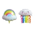 thumbnail image 2 of Globos de aluminio con forma de nube blanca para fiestas temáticas de baby shower, cumpleaños, decoraciones para fiestas de cumpleaños, 2 of 2