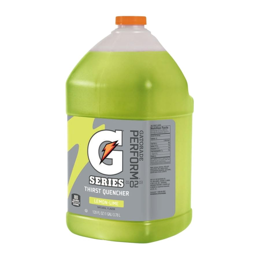 Gatorade Liquid Concentrate Drink Mix  Thirst Quencher Variety Pack, Fruit Punch, Lemon Lime, Orange, Grape, Bulk Sports Drink Syrup, With Pump