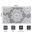 thumbnail image 5 of Bohemian Retro Floral Non-Slip Entryway Door Mat,Boho Indoor Decor Durable Low Plush Door Mat,Washable Welcome Rug for Patio Hallway Home Decor 17x30 Inches, 5 of 7