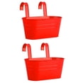 thumbnail image 1 of Hanging Flower Pots Hooks 2PCS Garden Tool Metal Iron For Railing Fence Home Decor Detachable Balcony Plant Holder, 1 of 18