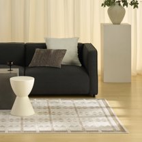 Nourison Nordic 5' x 7' Taupe Modern Indoor Rug