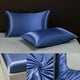 thumbnail image 4 of Juego de sábanas tamaño twin | Suave satén mate liso con tacto de seda de hotel | Sábana y funda de almohada de microfibra de poliéster de 2 piezas | Transpirable y resistente a las arrugas, ideal, 4 of 6