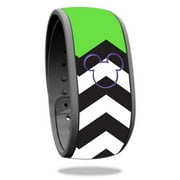 MightySkins DIMABA-Lime Chevron Skin Decal Wrap for Disney Magic Band Toy - Lime Chevron